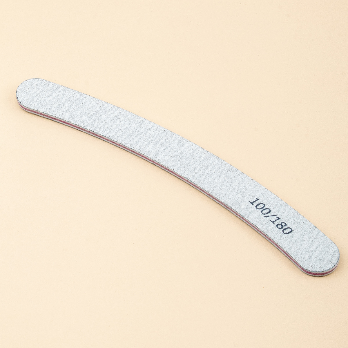 Fábrica profesional de tiras para frotar uñas al por mayor 100-180 mallas lima de uñas papel de lija gris-blanco para frotar manicura