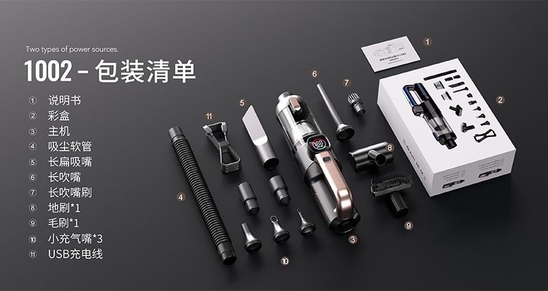 2025 New Car Vacuum Cleaner Super Powerful Suction Car Household Handheld Small Car Wireless Vacuum Cleaner