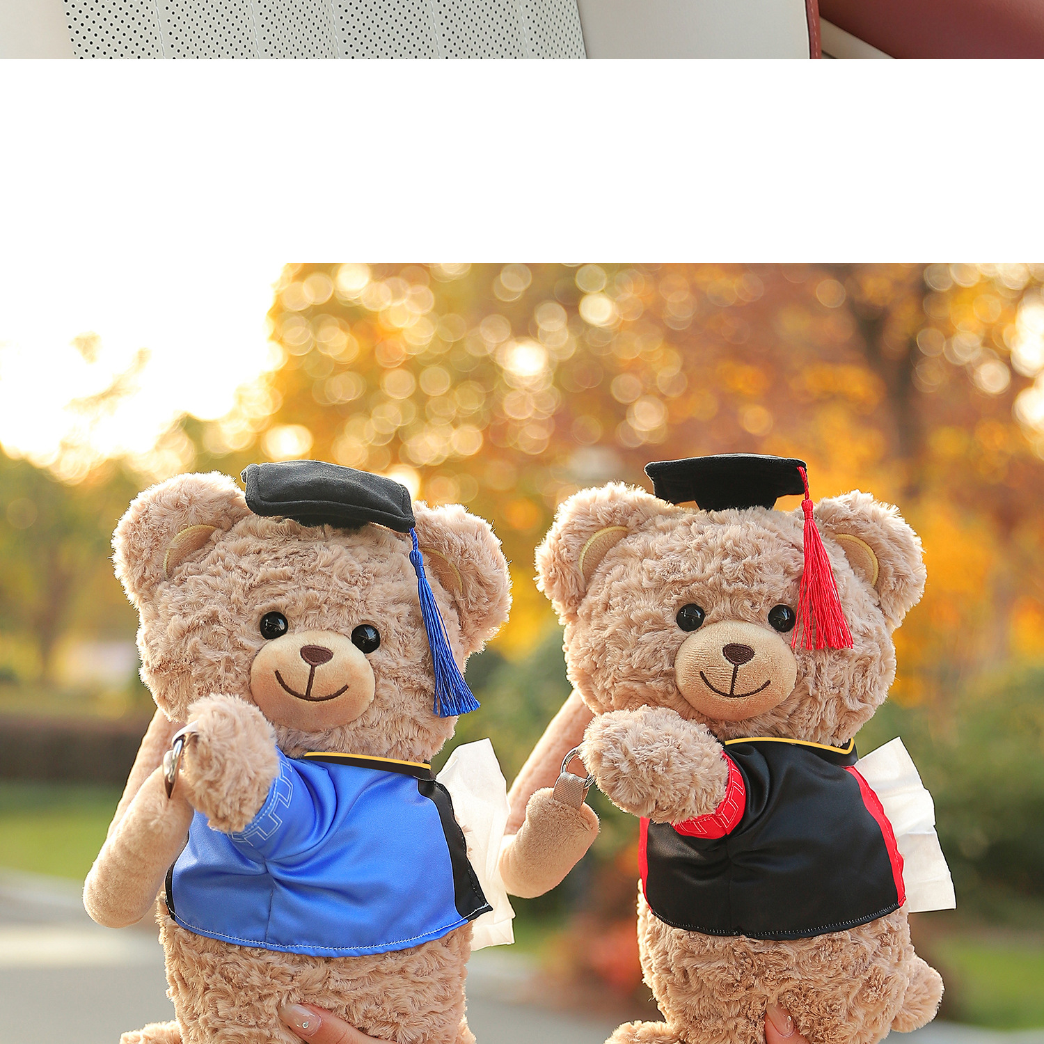 Creative car tissue box, tissue hanging bag for the back of the car seat, in-car doll tissue box, car accessories