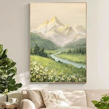 厂家批发蒙娜丽莎十字绣日照金山2023新款线绣跨境抖音电商亚马逊