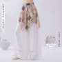 一片式不规则印花现代舞半身裙