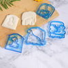 DIY bread cut cartoon pattern sandwich mold toast, bread mold bento bento rice ball dupler mold