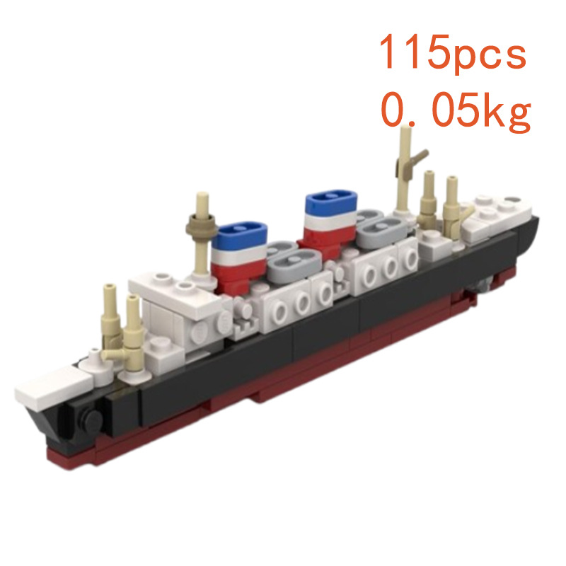 Grenzüberschreitender Verkaufsschlager, sofort lieferbarer Artikel MOC-163746: Kleines Boot, Kleinteile-Bausteinspielzeug, Lernmodell_voghion.com