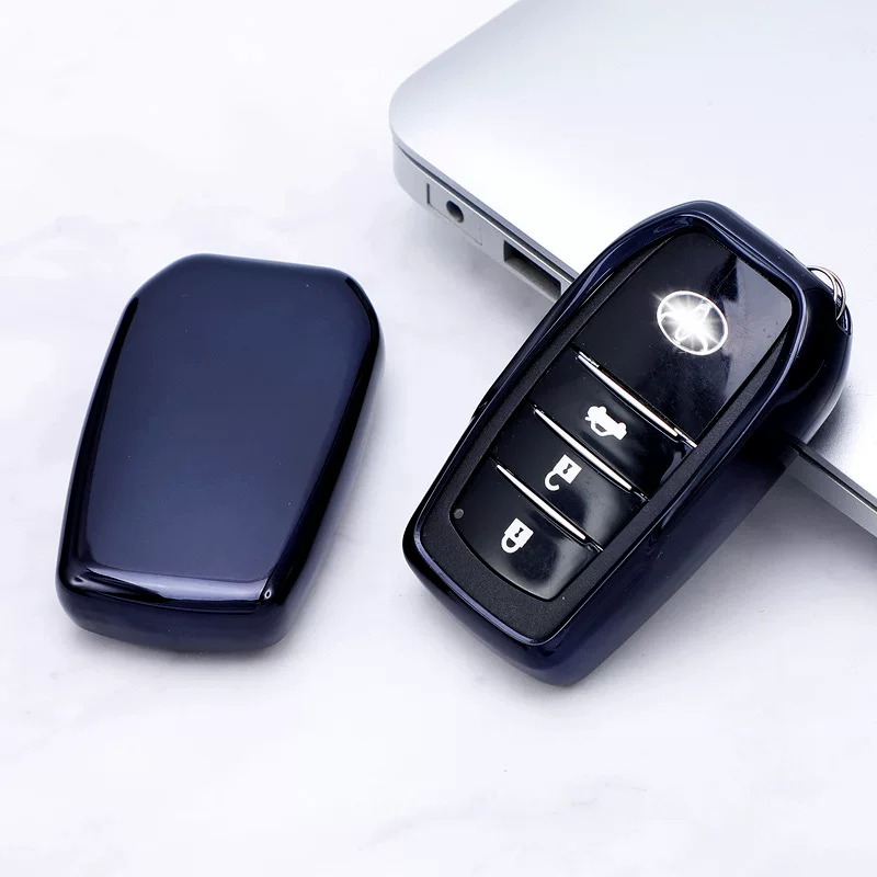Подходит для набора ключей Toyota New Crown, Camry Han Landerlating TPU модификационный корпус ключа полупакет
