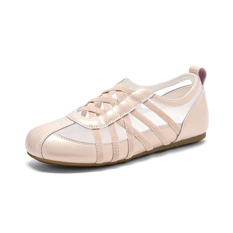 Women's 2026 Summer New Style Mesh Breathable Sports Casual Sneakers with Hidden Height Increase, Ballet-Style Trainers, White Casual Shoes Women's 2026 Summer New Style Mesh Breathable Sports Casual Sneakers with Hidden Height Increase, Ballet-Style Trainers, White Casual Shoes