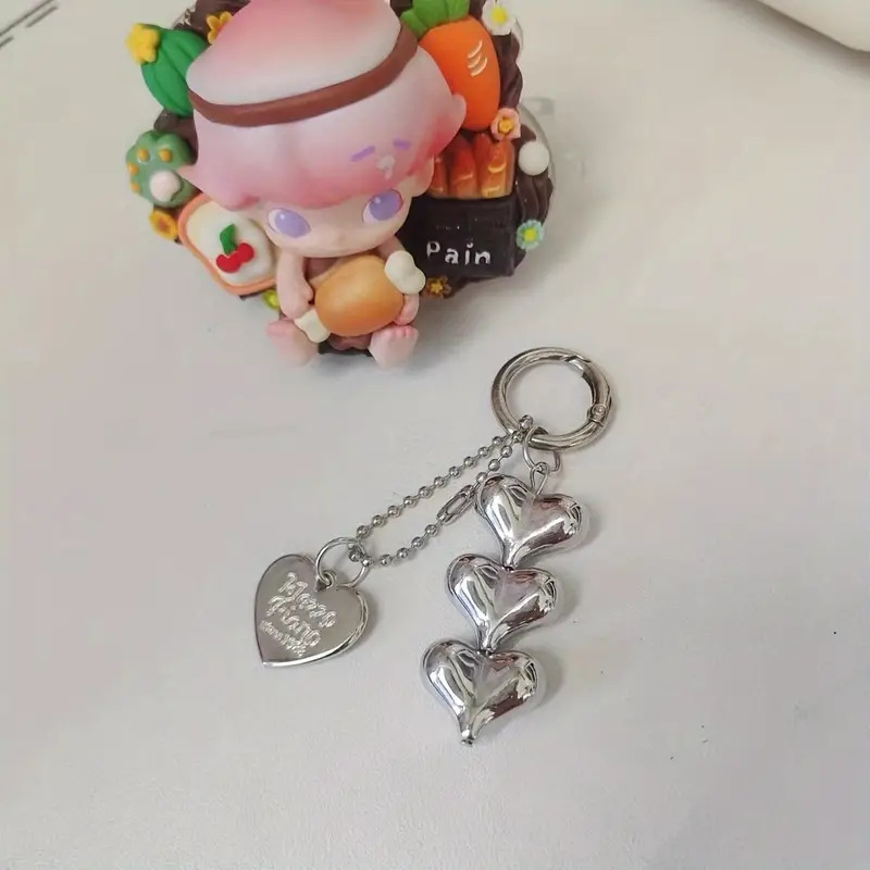 1 Piece Alloy Plastic Letter Heart Shape Bag Charms display picture 5