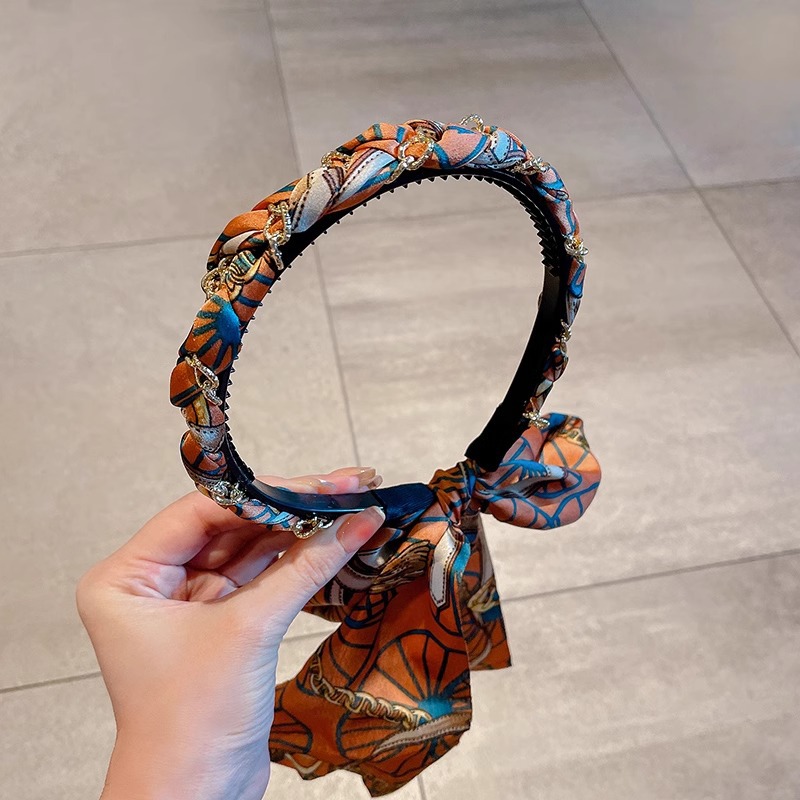 Atar la diadema para el cabello femenino 2025 nuevos accesorios para el cabello Trenzas Diadema Diadema Bufanda Diadema Diadema Diadema Diadema Diadema Trenza Cabellera de una pieza Tombro