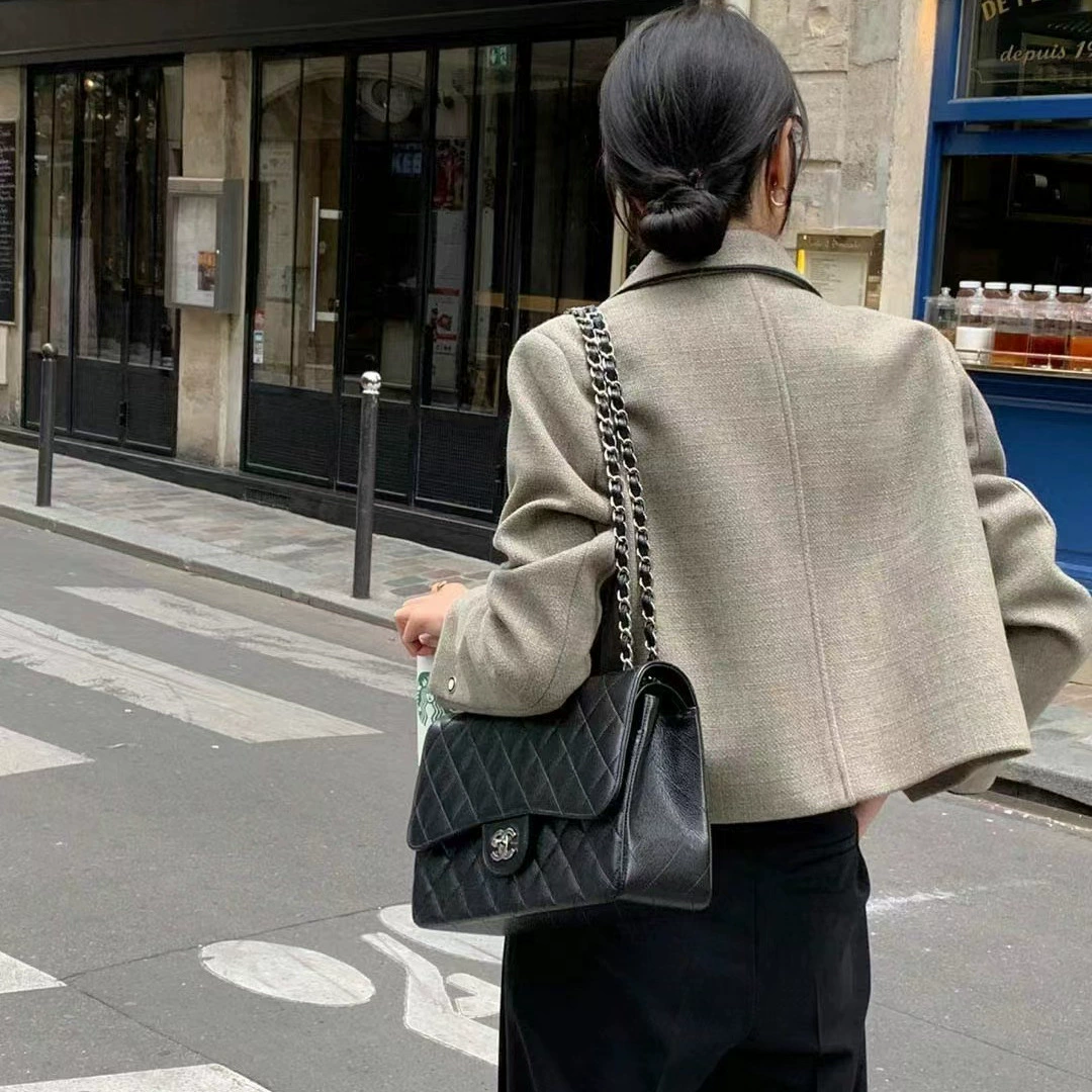 Стильный укороченный костюм-пиджак, стиль Chanel