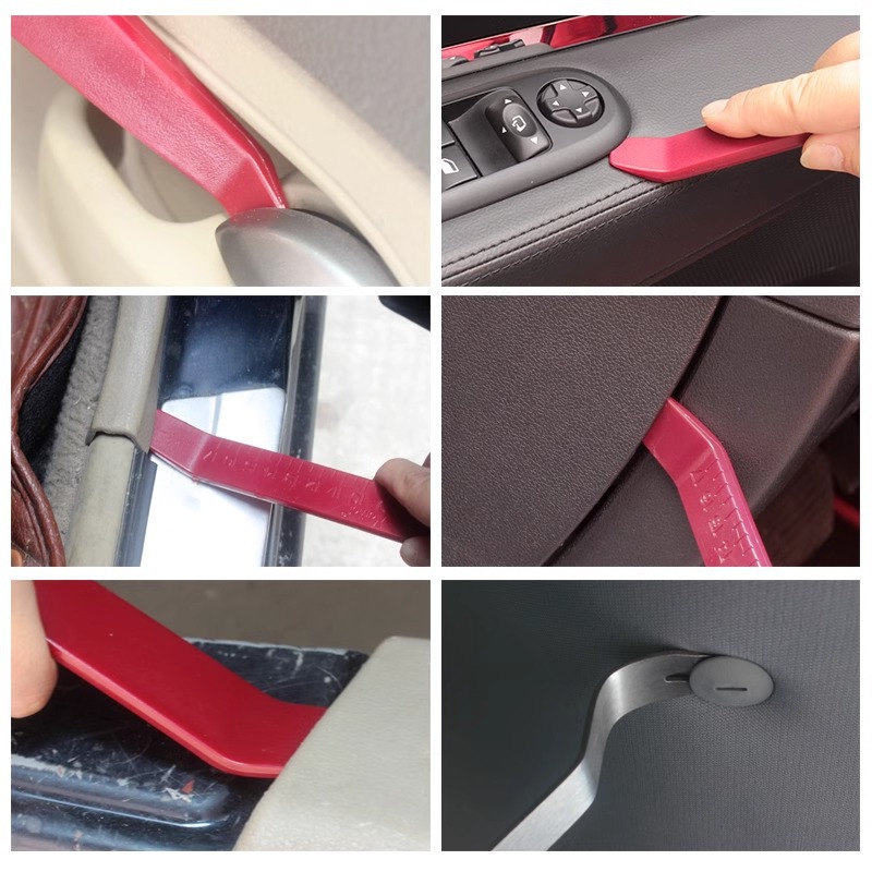 HAOMEI 자동차 오디오 버클 드라이버 제거 도구 내비게이션 인테리어 고무 버클 도어 패널 네일 대시 보드 로커 크라우바