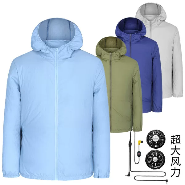 Air-Conditioned Clothing, Fan Clothing, Sun Protection Clothing, 2022 New Summer Long-Sleeved Skin Clothing, Anti-Uv Outdoor Driving Sunshade