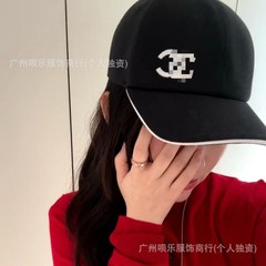 2025春夏款小香风双C棒球帽香家休闲鸭舌帽ins显脸小出游遮阳帽
