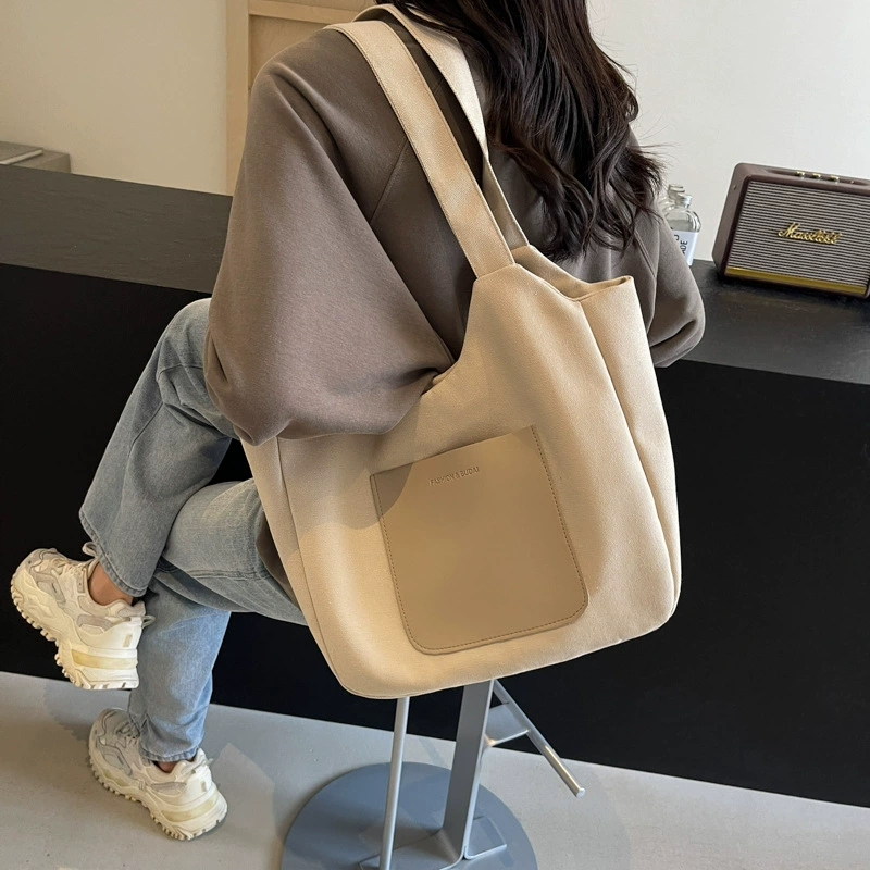 Capacious Canvas Shoulder Bag for Students – Small Yet Spacious, High-Quality Style | Other Brand