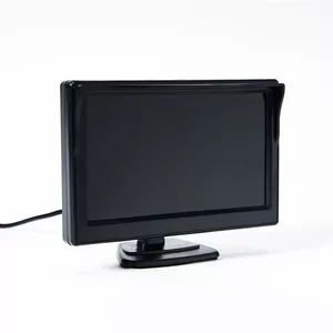 5 düymlük HD sormaqla bərkidilən avtomobil monitoru, tərs görüntü, gözləmə saatı