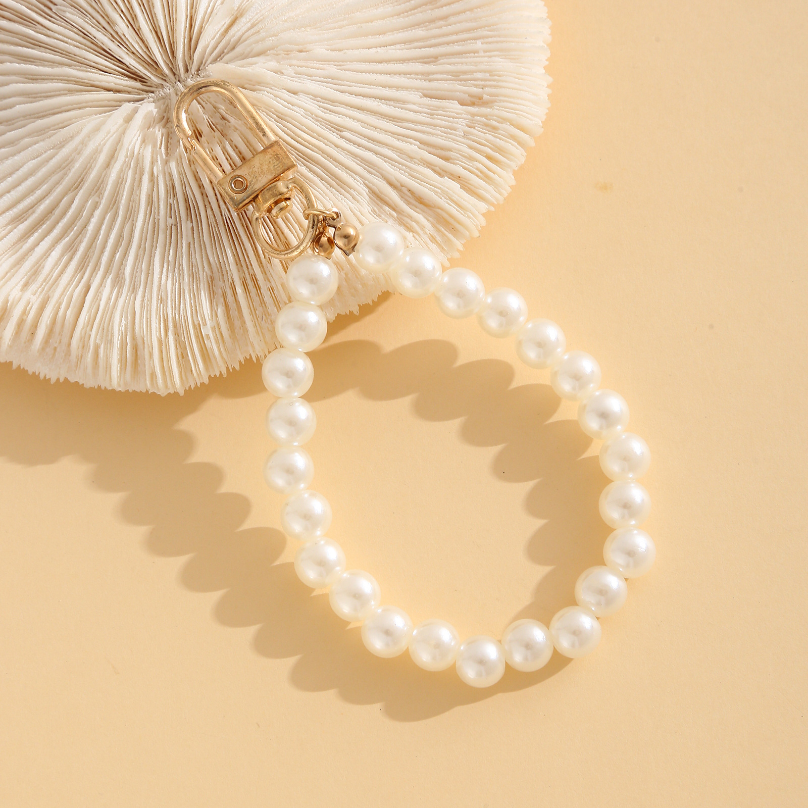 Handmade Pearl Chain Phone Case And Keychain Charm Decoration_voghion.com