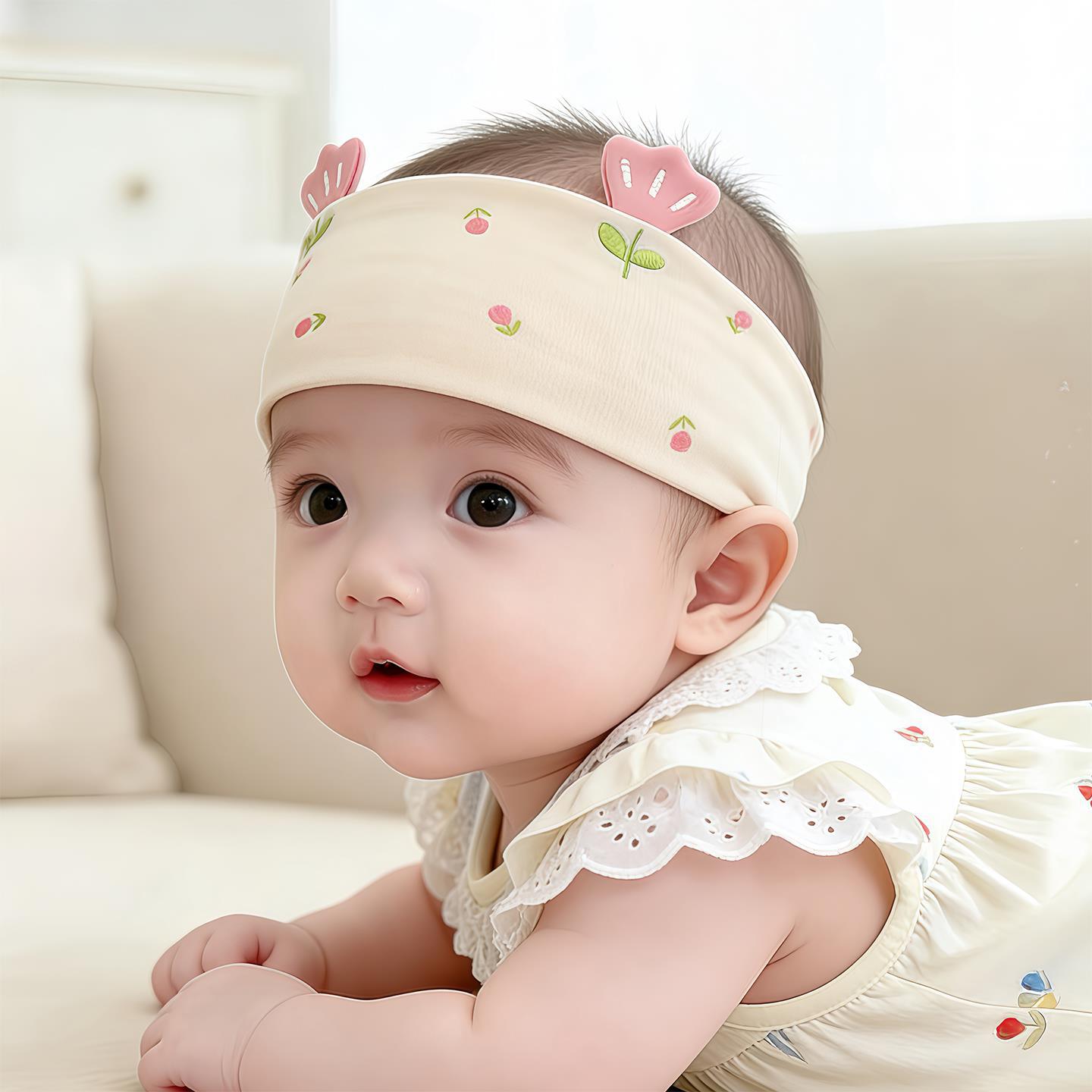 Newborn Hat Summer Thin Fontanelle Door Air Conditioner Home Hat Female Infant Small Month Old Empty Top Tire Cap_voghion.com
