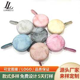 PU皮革迷你卷尺厂家批发 时尚便携潮流量衣卷尺 可印Logo礼品卷尺