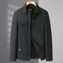 设计师原创春秋季新款男式翻领大码工装夹克休闲款运动时尚百搭男