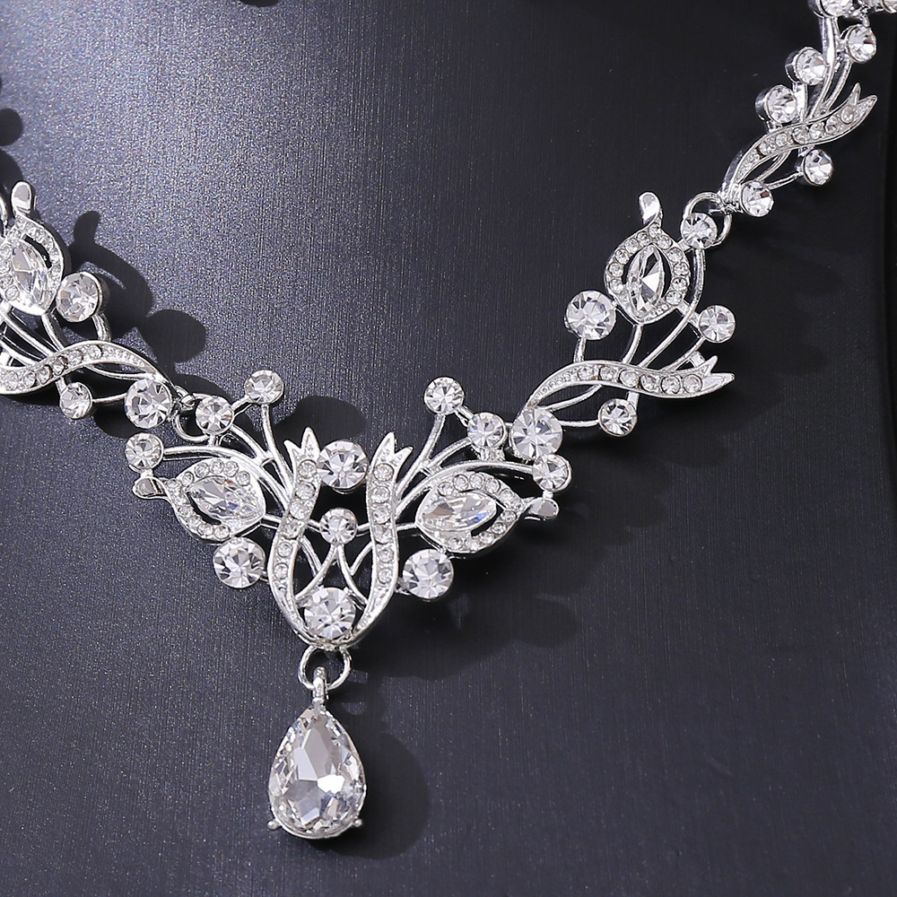 新娘水钻项链皇冠