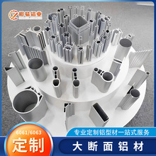 定制工业铝材 6063/6061铝型材开模定制挤压铝材大断面铝型材