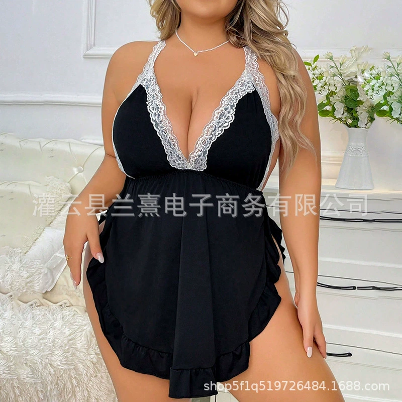  lace underwear, pijama, trousers, 2024 years, plus size, french style, lace dress