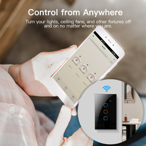 Doodle Smart Switch WiFi Single Live Neutral Universal Version 120 US Standard EU Standard UK Standard Touch Timer Switch for Export