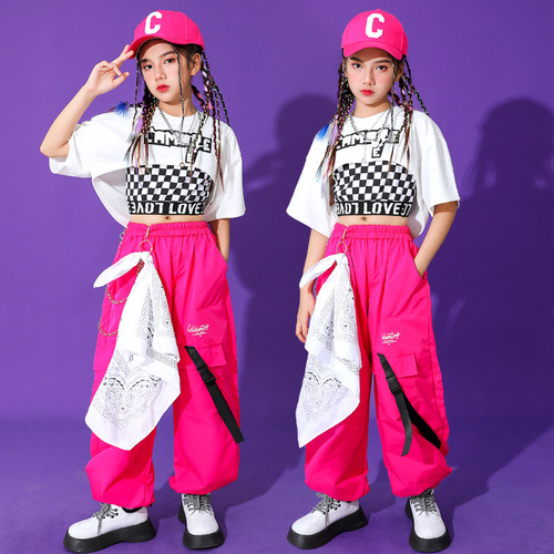 Pin hip-hop dance costumes for girl street rapper singers gogo dancers hip hop street jazz dance catwalk shows suits