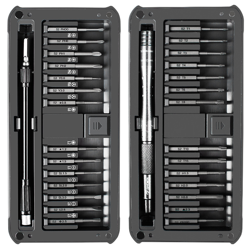 Tov Sharp Screwdriver suit 30-in -1 Precision Screwdriver Home Computer Mobile Phone Apple Repair Dismantling Tool S2