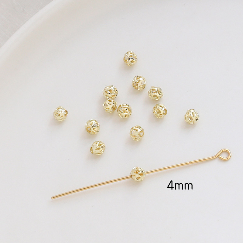 1g Weight Beads Jewelry Making Type DIY Jewelry Accessories Classification 1 Piece Quantity Copper Material Solid Color Pattern Plating Design Simple Style Style 1 Piece Copper Solid Color DIY Jewelry Accessories Beads 7