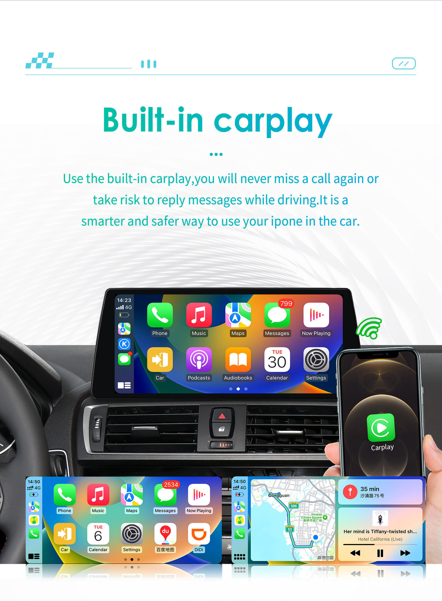 Suitable for 2011-2016 Bmw 1 Series F20 F21 Nbt Car Large Screen Gps Navigation All-In-One Machine