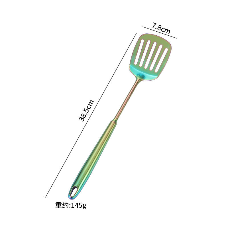 Amazon cocina de acero inoxidable guisado de fideos de pesca lengua cuchara de carne tenedor de patata conjunto de regalo