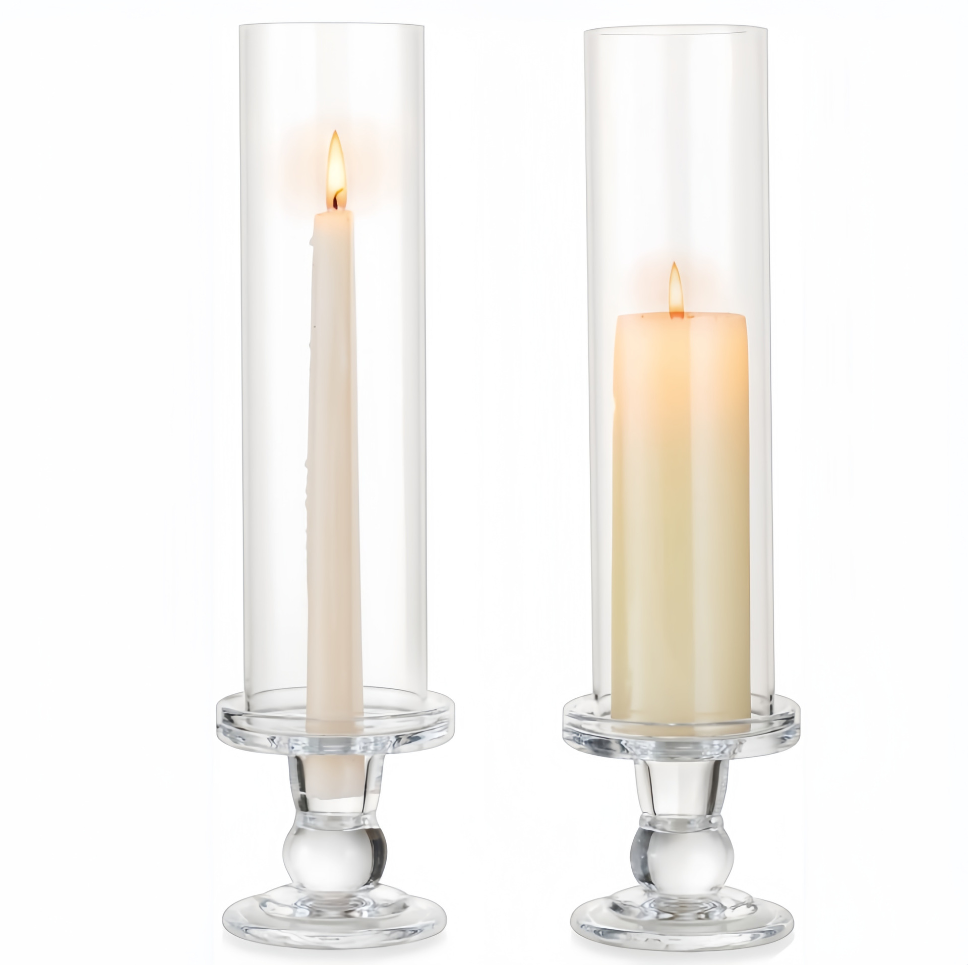 Glass transparent windproof candle