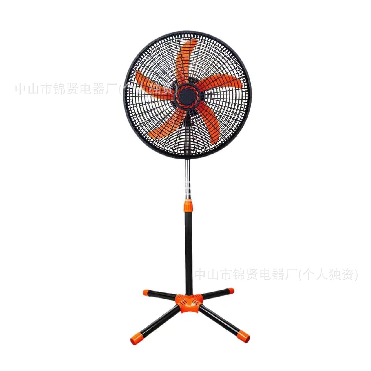 Ventilador eléctrico, ventilador de pie, oscilante, transfronterizo, ventilador de pie con aspas de malla de plástico de 18 pulgadas, vertical, alta potencia de viento, ventilador eléctrico industrial.