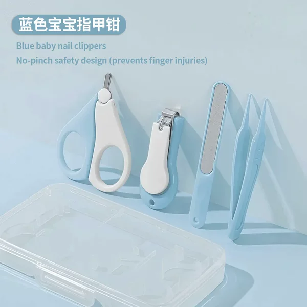 Baby nail clipper set, safe and anti-pinch, baby nail scissors and clippers, special nail cutting tool for newborns and children