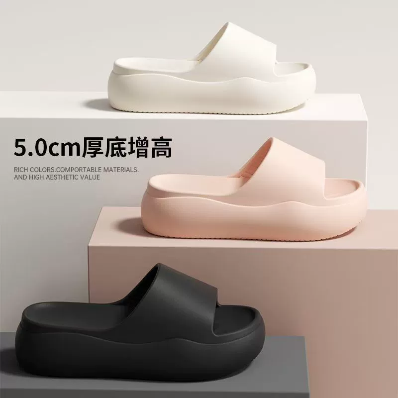 Новые летние женские сандалии из ЭВА для внешней торговли, универсальные тапочки для улицы, тапочки на толстой подошве, мягкая подошва для дома, не вонючие ноги.