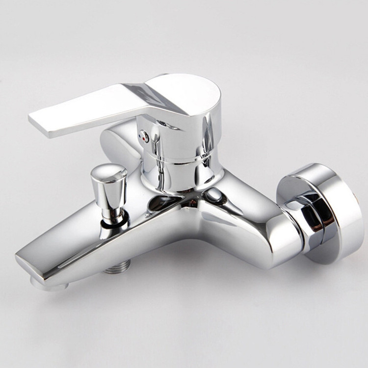 Shower Faucet Wholesale Manufacturer Sales Bathtub Faucet Copper Body Triple Faucet Mixer Valve Chrome Plated