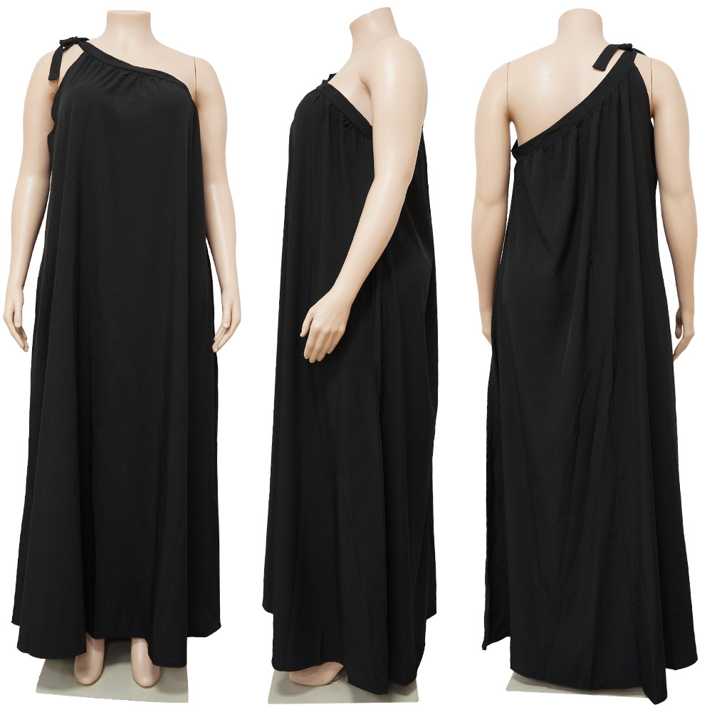 Sleeveless Sleeve Length Swing Dress Dresses Type Wholesale Casual Commute Solid Color Daily Collarless Sleeveless Swing Dress
