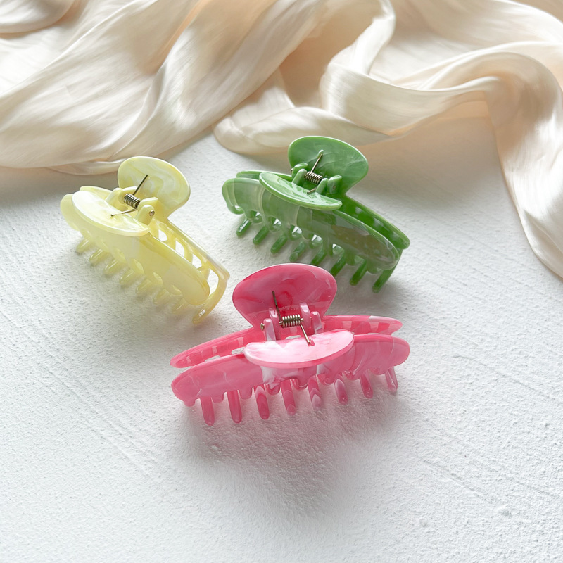 Women's Gender Elegant, Lady Style Elegant Lady Women's Solid Color Plastic Hair Claws