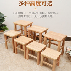 無垢材のスツール、作業用の小さな正方形のスツール、靴交換用のスツール、子供用のベンチ、家庭用の大人用の小さなスツール、バスルームの入浴用のスツール