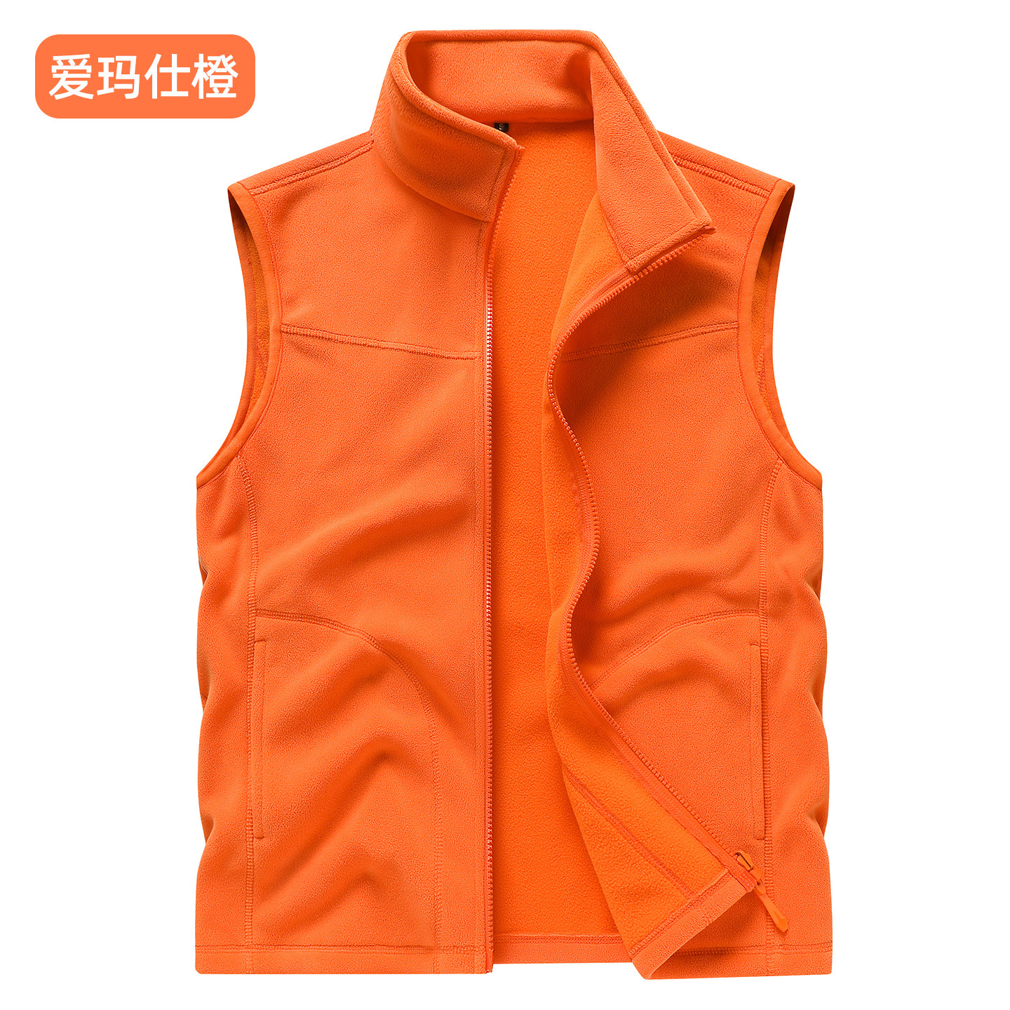 New autumn and winter fleece vest, thickened and warm, suitable for outdoor daily casual activities, running, and sports, simple and versatile vest