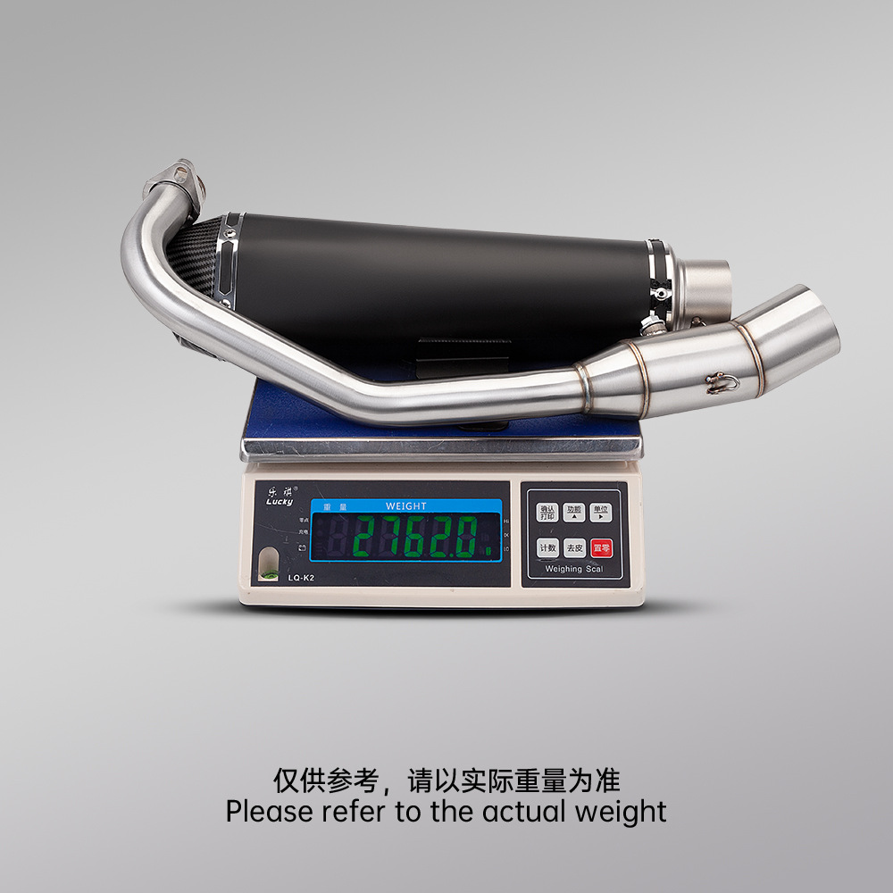 Motorcycle Scooter Fosha 350 Front Exhaust Pipe Tail Muffler Non-Destructive Installation 2021-2024