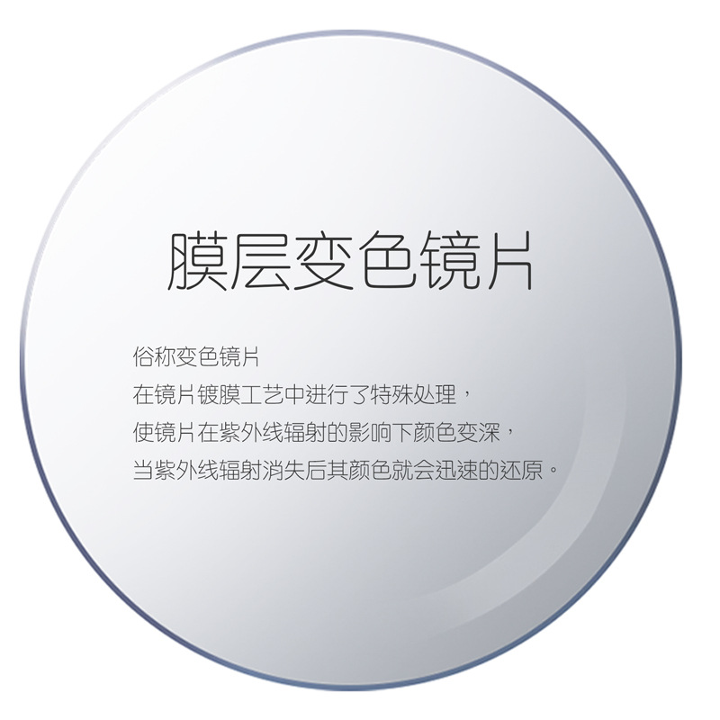 Bright moon film turns gray lenses