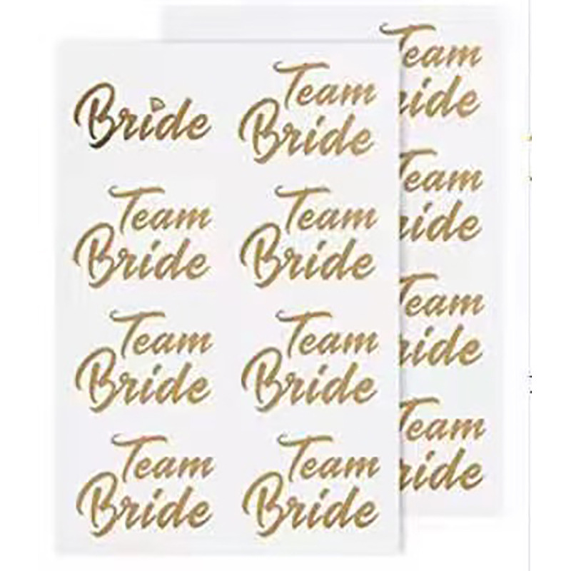 European and American bronzing tattoo stickers wedding rose gold tattoo stickers team bride to be bride bachelor party European and American bronzing tattoo stickers wedding rose gold tattoo stickers team bride to be bride bachelor party