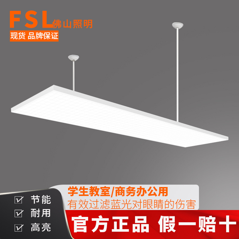 FSL Foshan Lighting Flicker-Free Classroom Light, Anti-Glare Uniform Illumination Pendant Light, Educational Lighting, Eye-Friendly Pendant Light