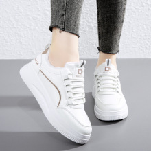 2025新款冬季棉鞋女潮流时尚厚底小白鞋女士防滑休闲女鞋一件代发