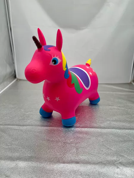 Painted colorful horse [rose red]