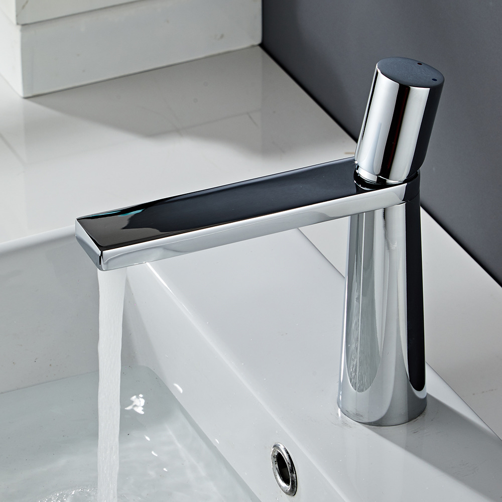 Basin Faucet Bathroom Hot and Cold Faucet Bathroom Wash Basin Faucet Electroplated Bathroom Faucet