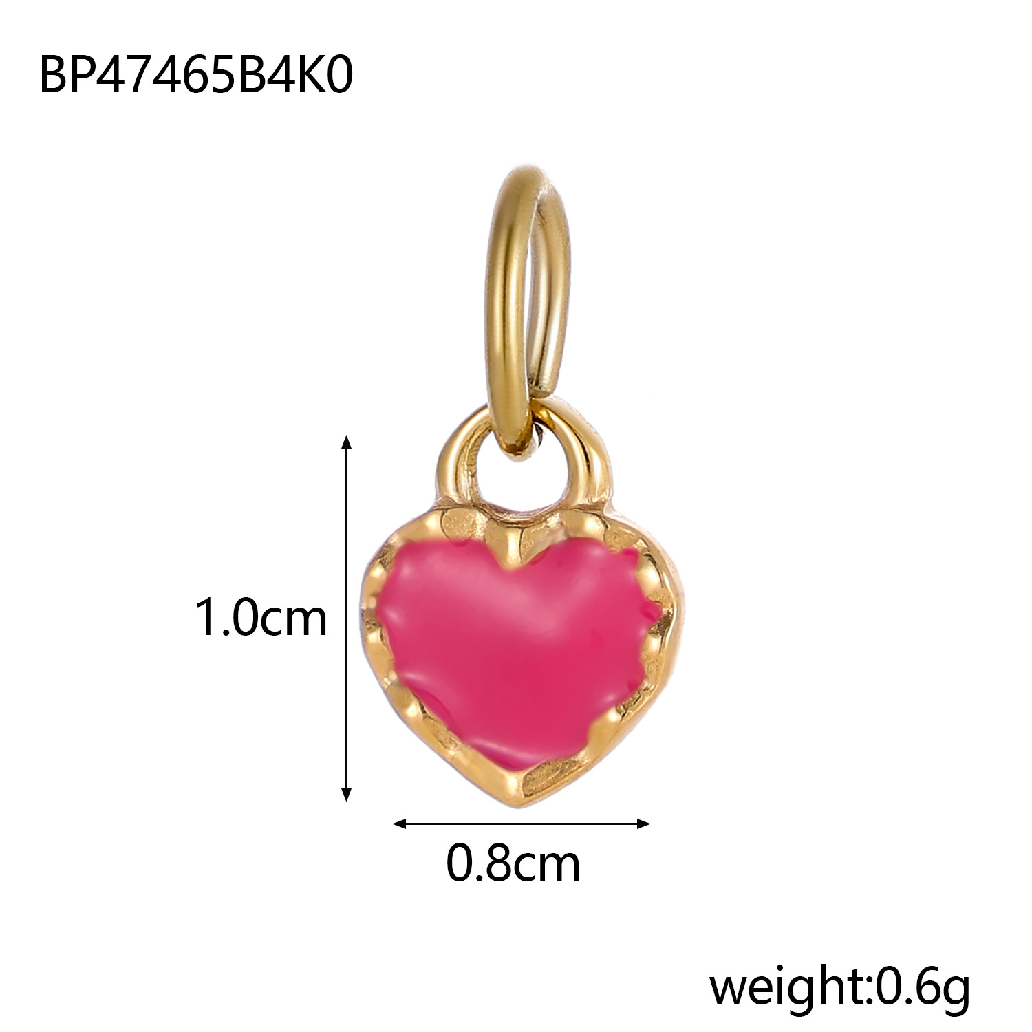 2g Weight Pendant Jewelry Making Type 8*10mm Jewelry Making Size DIY Jewelry Accessories Classification 1 Piece Quantity Titanium Steel Material Heart Shape Pattern Plating Design Simple Style Style 1 Piece 8*10mm Titanium Steel Heart Shape Pendant 21