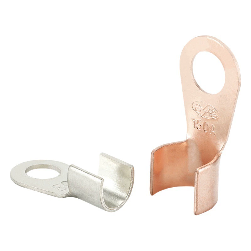 Поставка медных клемм открытого типа, медных клемм для проводов, медных наконечников, кабельных колпачков
