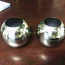 不锈钢装饰圆空心球双孔球单孔球通孔球冲孔球穿孔球打孔开孔钢球