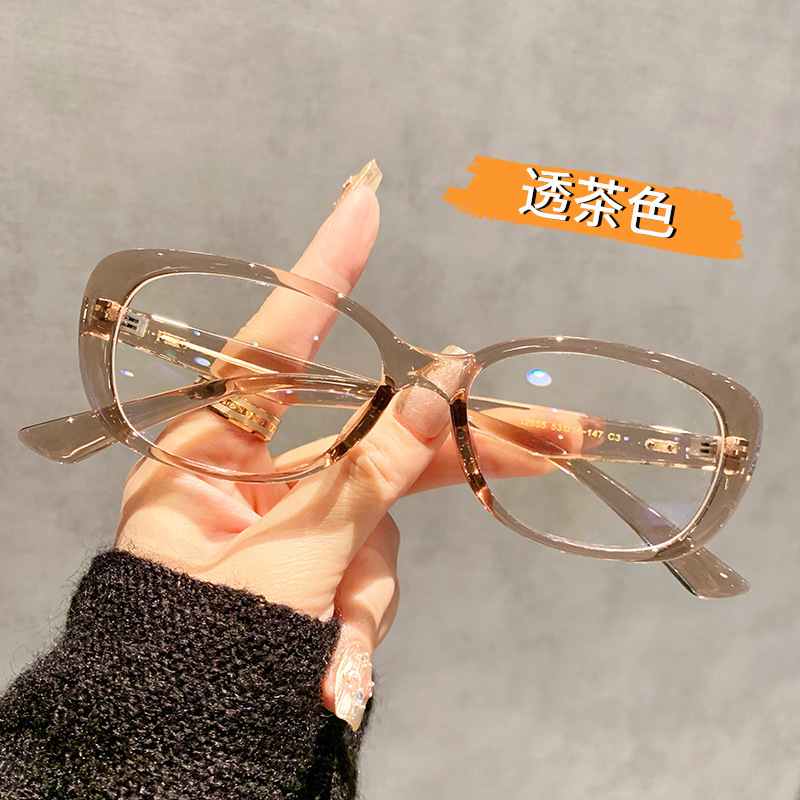 12855街拍の個性的な小さい四角の枠のTR90鏡のフレームの女性の欧米風の小さい大衆の目は青い光の近視眼の鏡の枠を防ぎます。|undefined